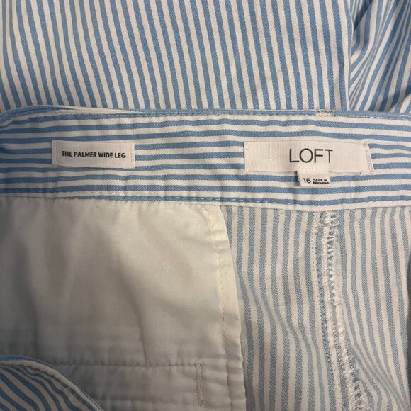 NWOT Palmer Wide Leg Crop Pants in Stripe Size 16 - Picture 5 of 6